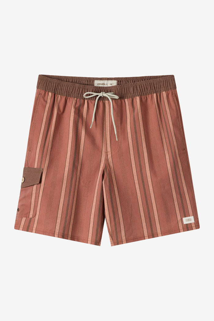 Hermosa Retro Elastic Waist 17" Swim Trunks - Clay | O'Neill