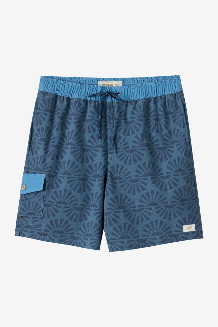 Hermosa Retro Elastic Waist 17" Swim Trunks - Dark Slate | O'Neill