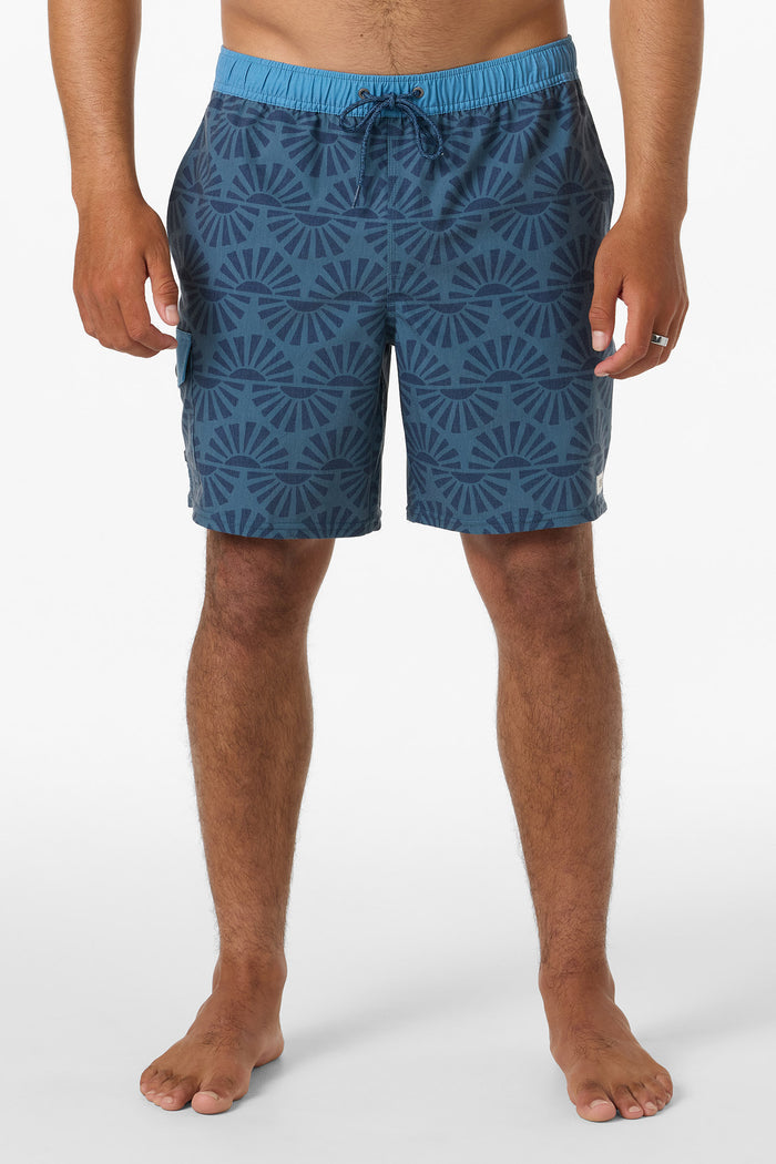 Hermosa Retro Elastic Waist 17" Swim Trunks - Dark Slate | O'Neill
