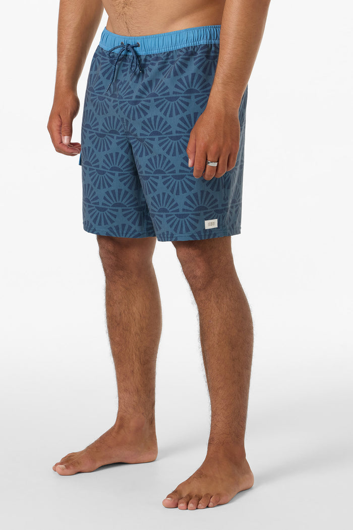 Hermosa Retro Elastic Waist 17" Swim Trunks - Dark Slate | O'Neill