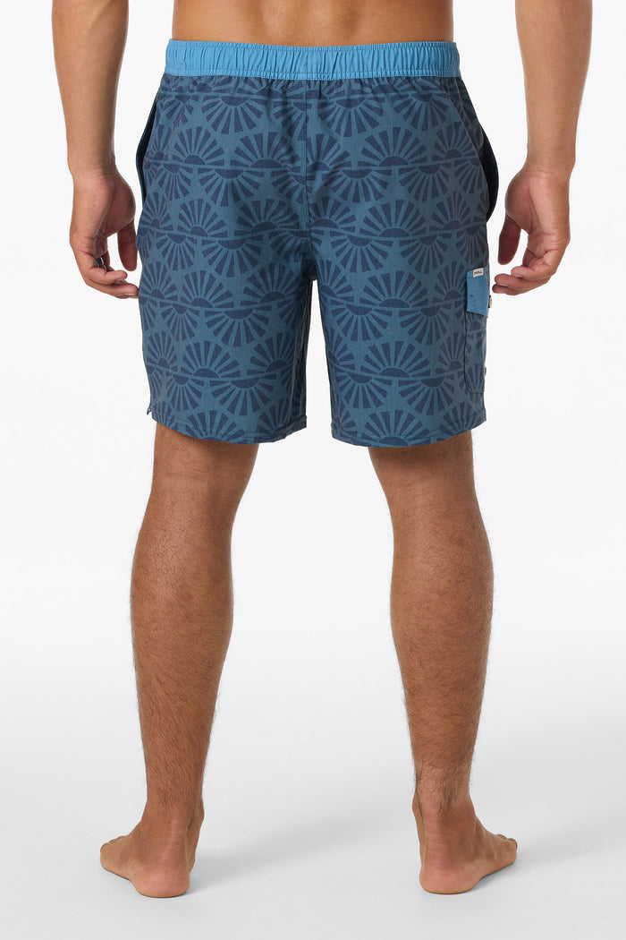 Hermosa Retro Elastic Waist 17" Swim Trunks - Dark Slate | O'Neill