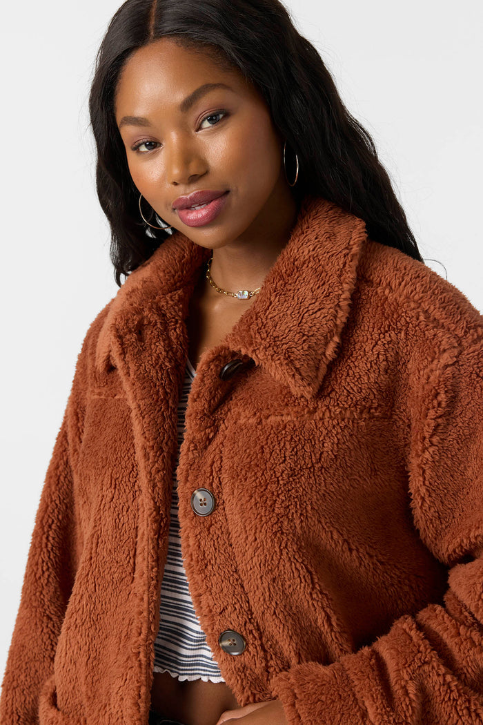 Huxlee Solid Jacket - Rustic Brown | O'Neill