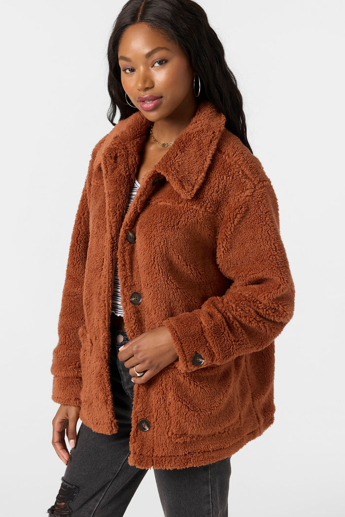 Huxlee Solid Jacket - Rustic Brown | O'Neill