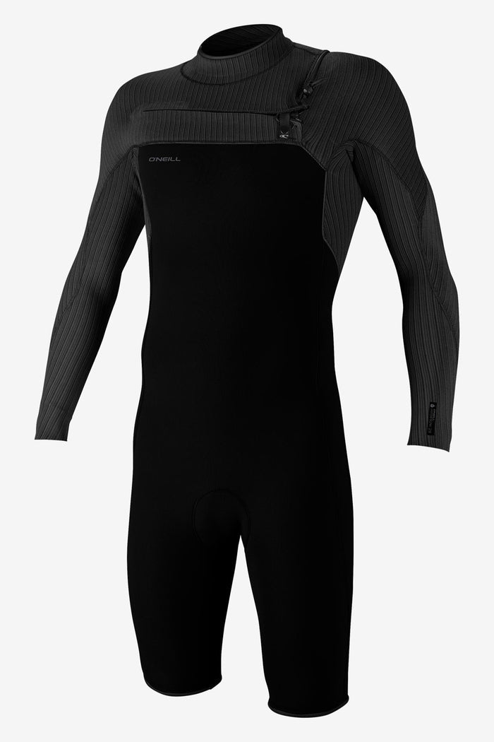 Hyperfreak 2mm Chest Zip L/S Spring Wetsuit - Blk/Blk | O'Neill