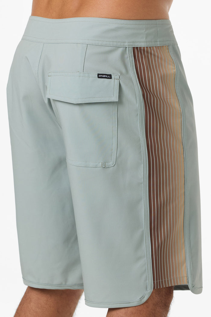 Hyperfreak Blindside Scallop 19" Boardshorts - Seagrass | O'Neill