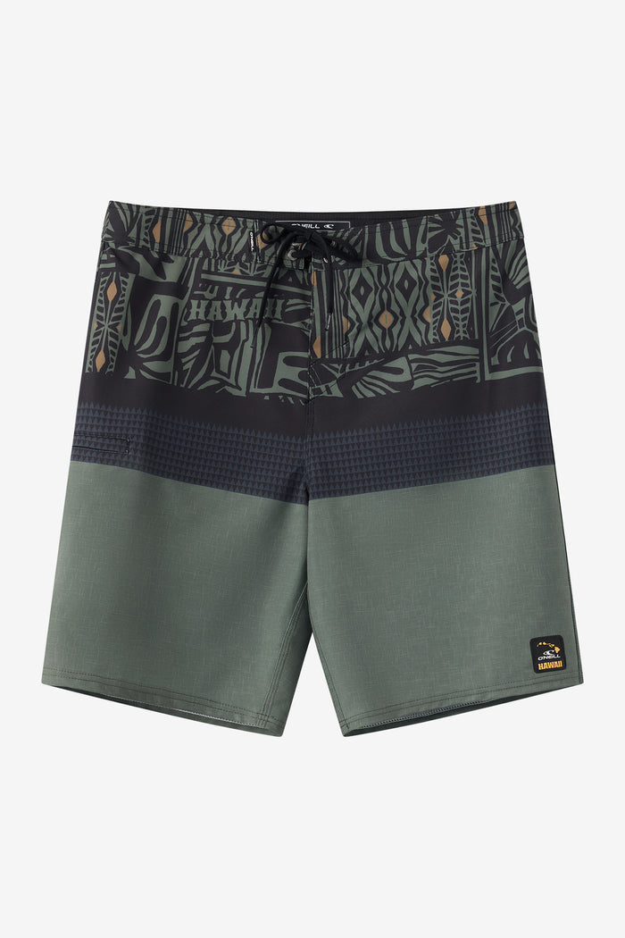 Hyperfreak Heat Hawaii 20" Boardshorts - Dark Olive | O'Neill