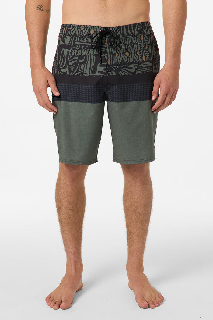 Hyperfreak Heat Hawaii 20" Boardshorts - Dark Olive | O'Neill