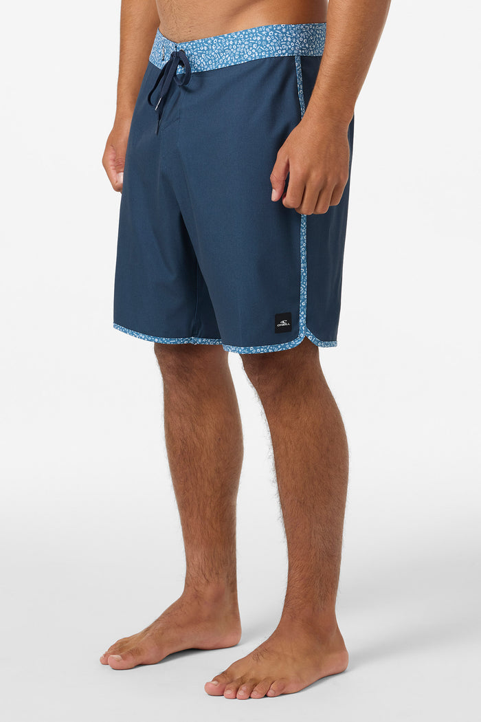 Hyperfreak Heat Scallop 18" Boardshorts - Midnight Navy | O'Neill