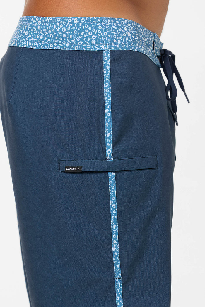 Hyperfreak Heat Scallop 18" Boardshorts - Midnight Navy | O'Neill