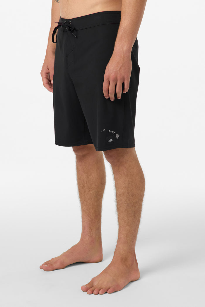 Hyperfreak Heat Solid Hawaii 20" Boardshorts - Black | O'Neill