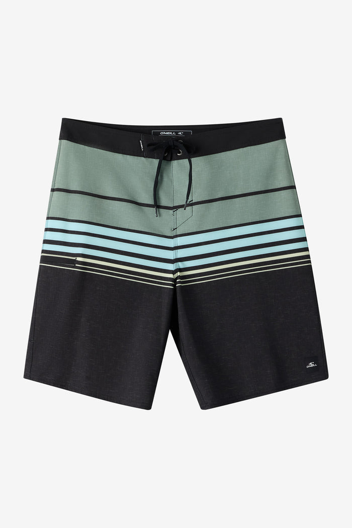 Hyperfreak Heat Stripe 20" Boardshorts - Black | O'Neill