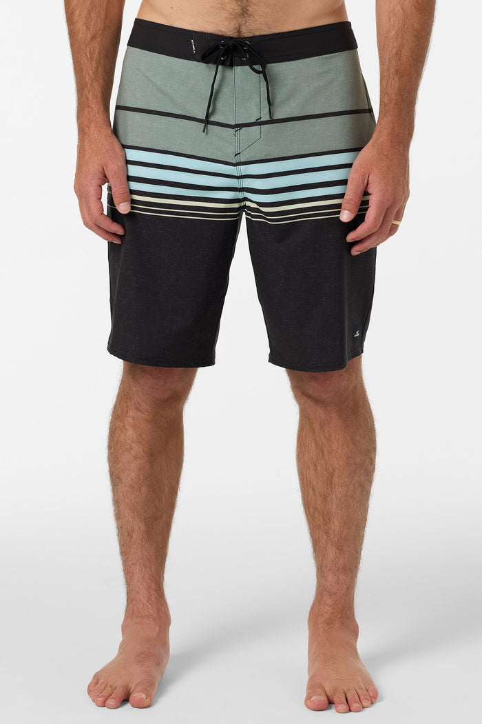 Hyperfreak Heat Stripe 20" Boardshorts - Black | O'Neill