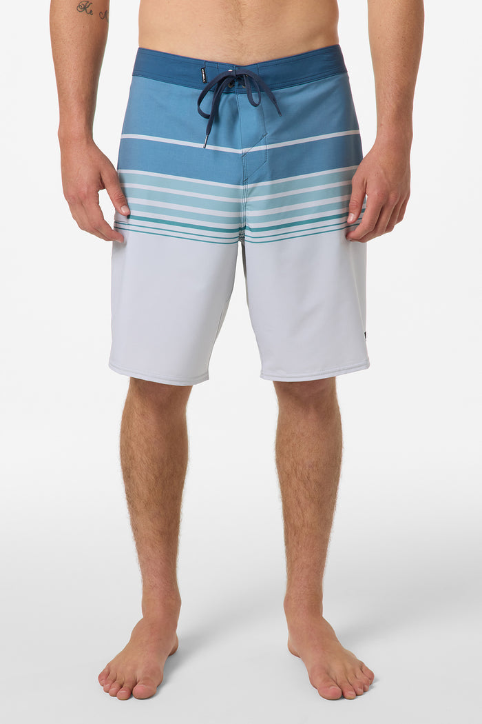 Hyperfreak Heat Stripe 20" Boardshorts - Fog | O'Neill