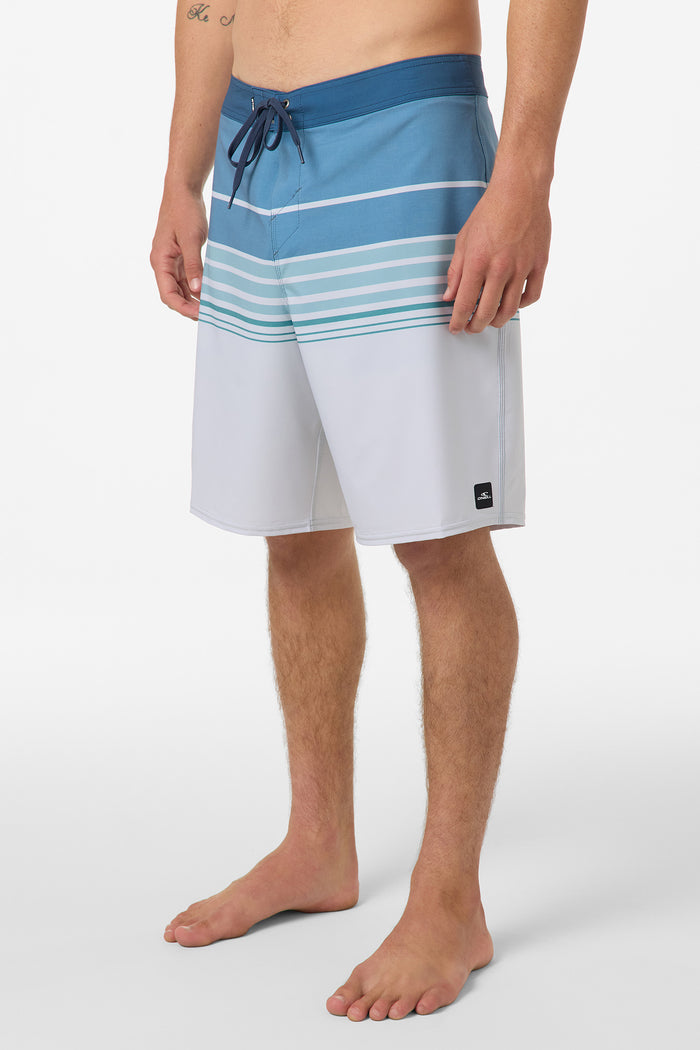 Hyperfreak Heat Stripe 20" Boardshorts - Fog | O'Neill