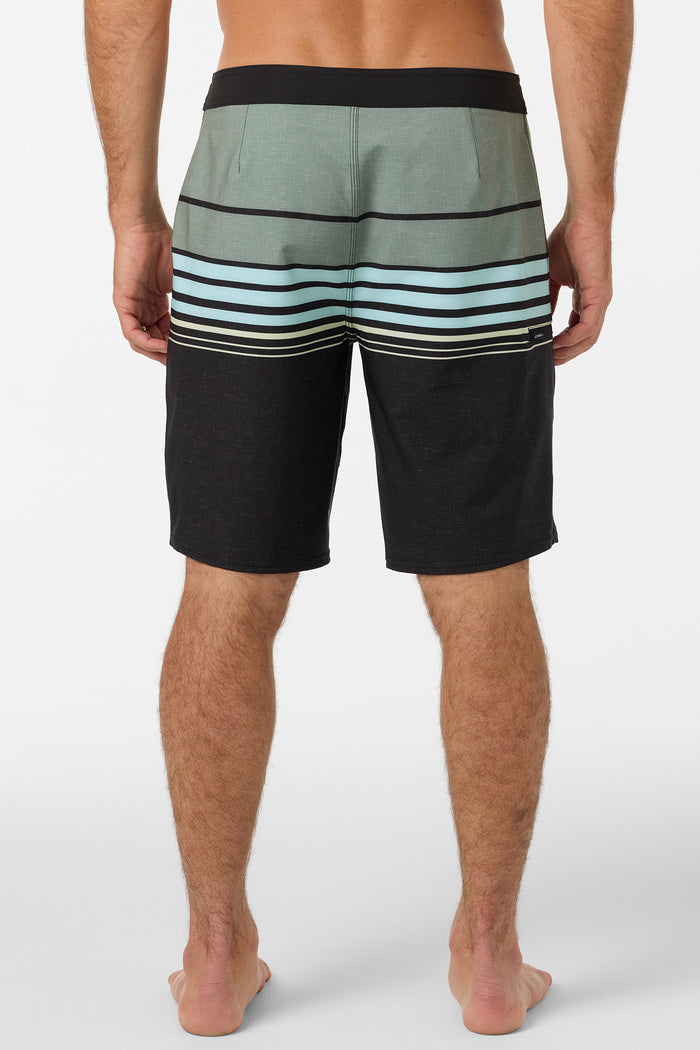 Hyperfreak Heat Stripe 20" Boardshorts - Black | O'Neill