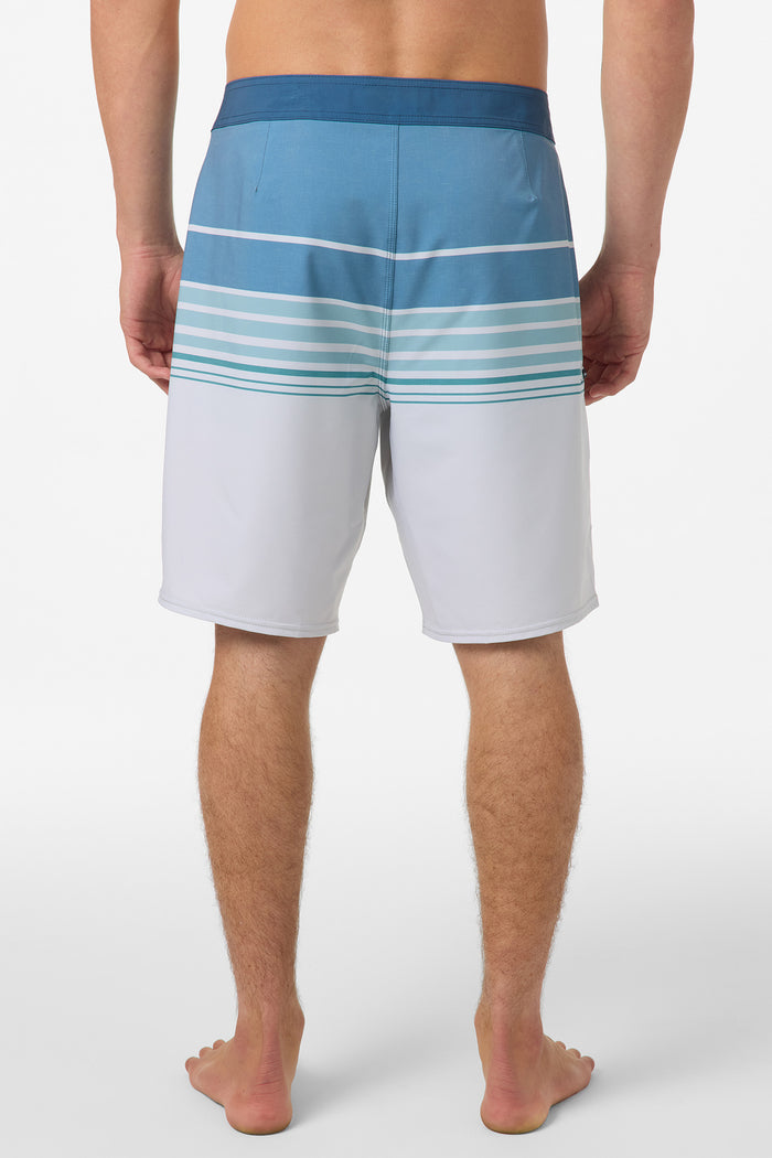 Hyperfreak Heat Stripe 20" Boardshorts - Fog | O'Neill