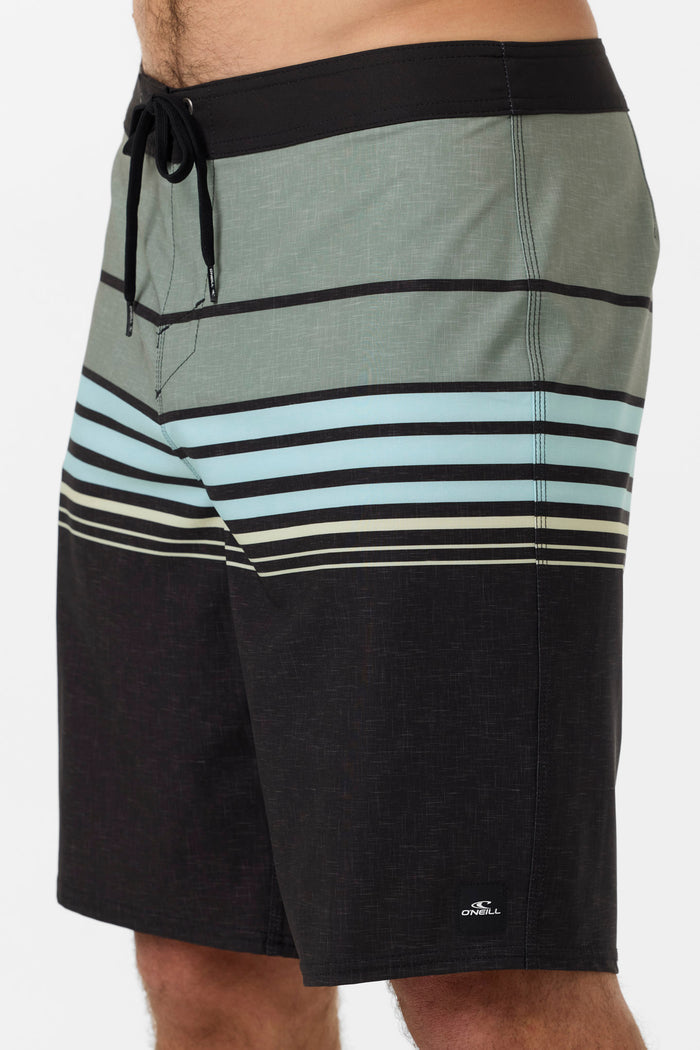 Hyperfreak Heat Stripe 20" Boardshorts - Black | O'Neill