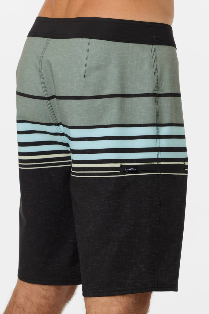 Hyperfreak Heat Stripe 20" Boardshorts - Black | O'Neill