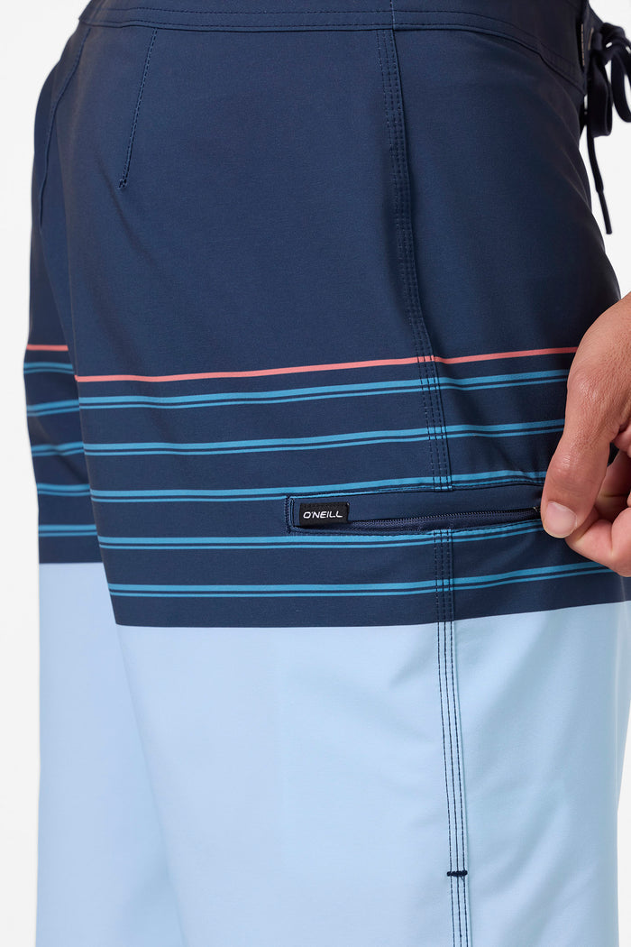 Hyperfreak Heat Stripe 21" Boardshorts - Midnight Navy | O'Neill