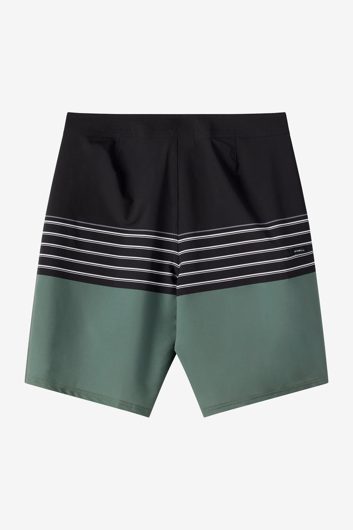 Hyperfreak Heat Stripe 21" Boardshorts - Dark Olive | O'Neill