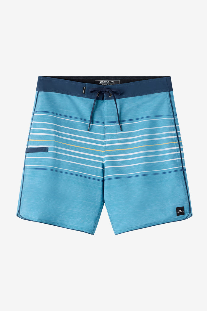 Hyperfreak Heat Stripe Scallop 18" Boardshorts - Stormy | O'Neill