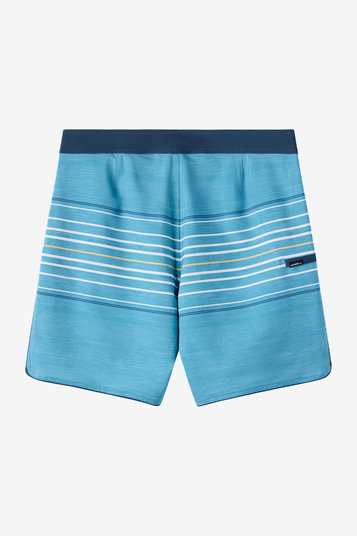 Hyperfreak Heat Stripe Scallop 18" Boardshorts - Stormy | O'Neill