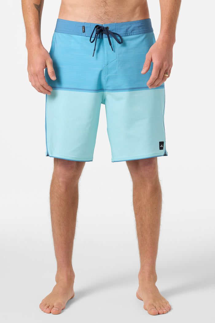 Hyperfreak Mysto Block Scallop 19" Boardshorts - Canal Blue | O'Neill