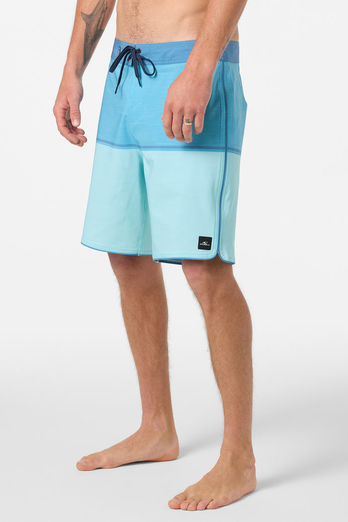 Hyperfreak Mysto Block Scallop 19" Boardshorts - Canal Blue | O'Neill