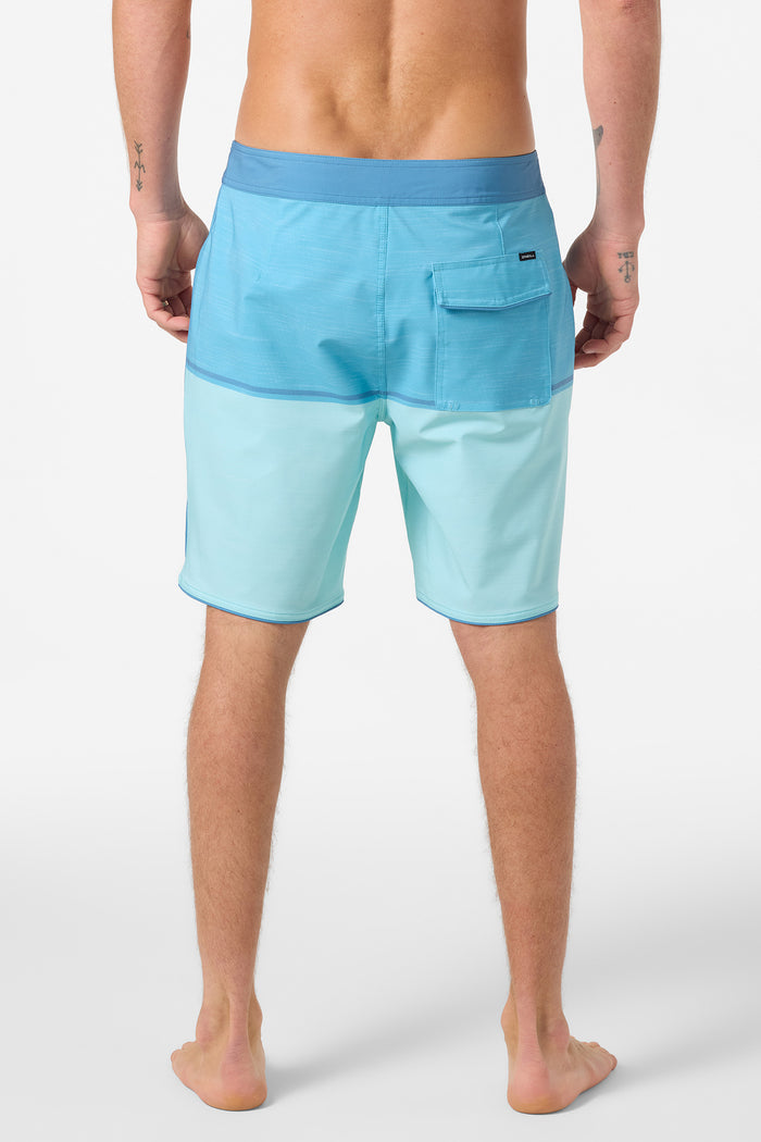 Hyperfreak Mysto Block Scallop 19" Boardshorts - Canal Blue | O'Neill