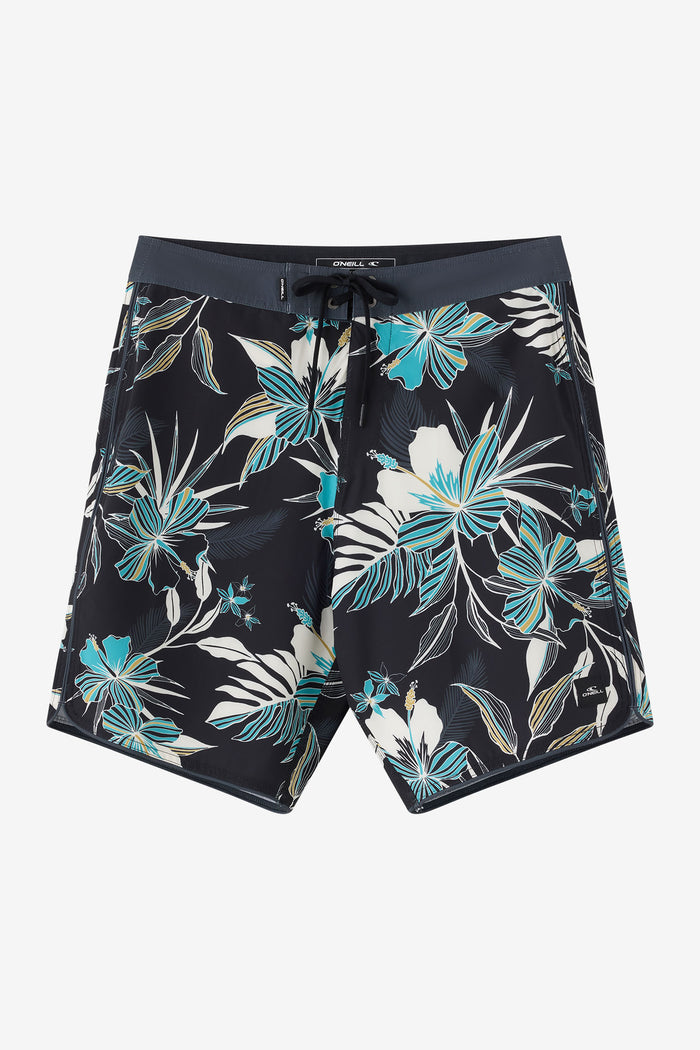 Hyperfreak Mysto Scallop 19" Boardshorts - Black | O'Neill