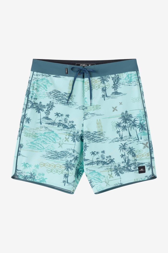 Hyperfreak Mysto Scallop 19" Boardshorts - Canal Blue | O'Neill
