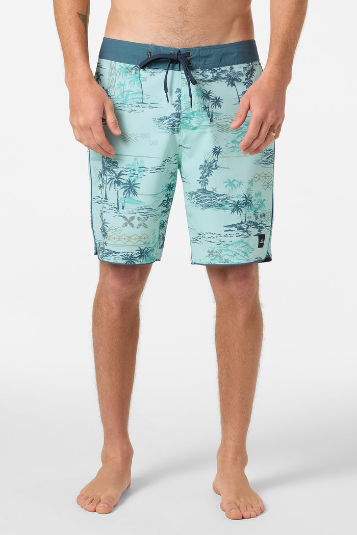 Hyperfreak Mysto Scallop 19" Boardshorts - Canal Blue | O'Neill