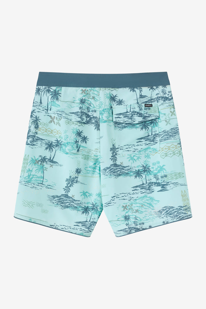 Hyperfreak Mysto Scallop 19" Boardshorts - Canal Blue | O'Neill