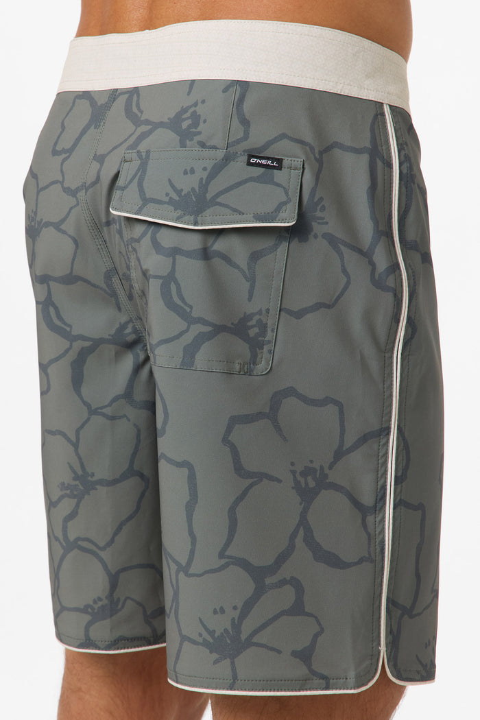 Hyperfreak Mysto Scallop 19" Boardshorts - Mulled Basil | O'Neill
