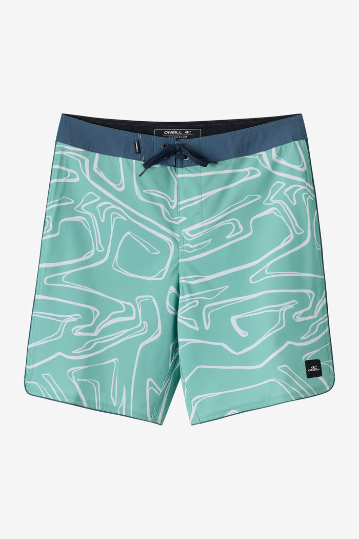 Hyperfreak Mysto Scallop 19" Boardshorts - Green | O'Neill