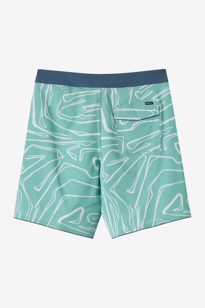 Hyperfreak Mysto Scallop 19" Boardshorts - Green | O'Neill