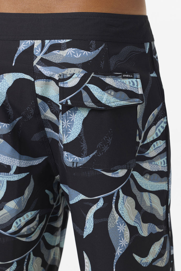 Hyperfreak Mysto Scallop 21" Boardshorts - Black | O'Neill