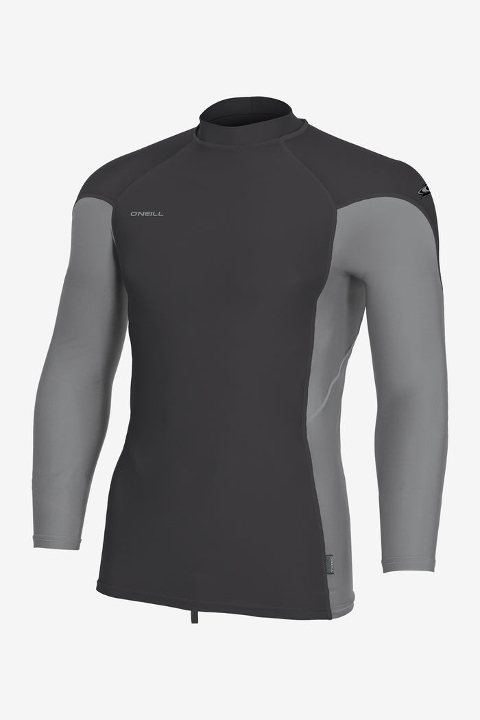 Hyperfreak Skins L/S Rash Guard - Steel/Smke | O'Neill