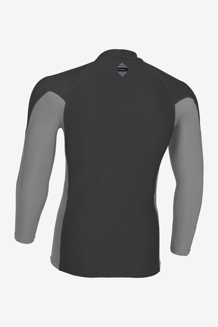 Hyperfreak Skins L/S Rash Guard - Steel/Smke | O'Neill