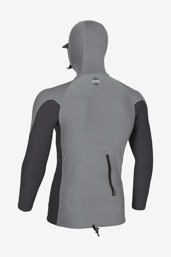 Hyperfreak Skins O'Zone L/S Rash Guard W/ Hood - Army/Army | O'Neill