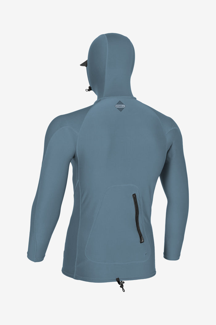 Hyperfreak Skins O'Zone L/S Rash Guard W/ Hood - Blufusion | O'Neill