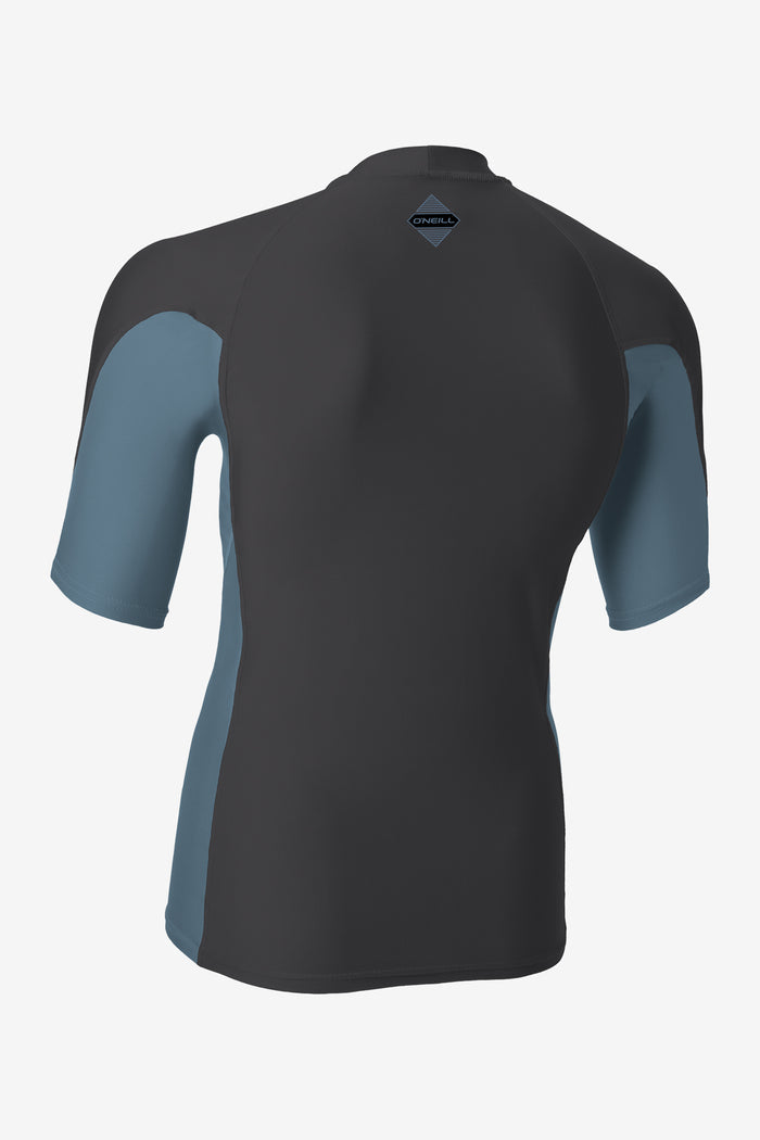 Hyperfreak Skins S/S Rash Guard - Steel/Blu | O'Neill