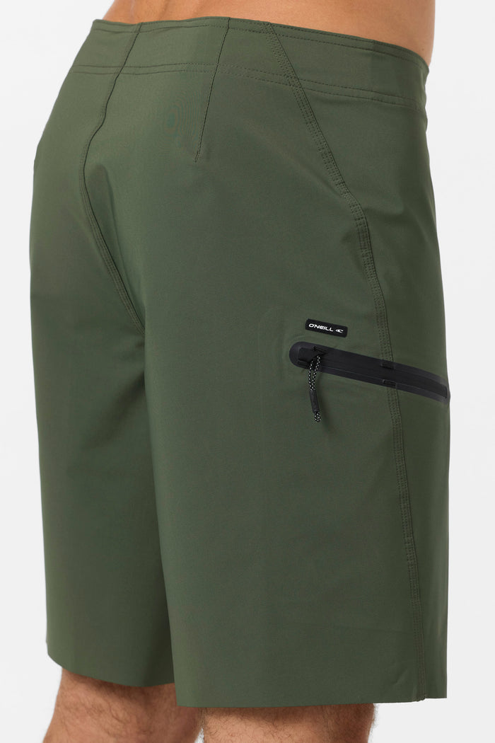 Hyperfreak Tech 19" Boardshorts - Dark Olive | O'Neill