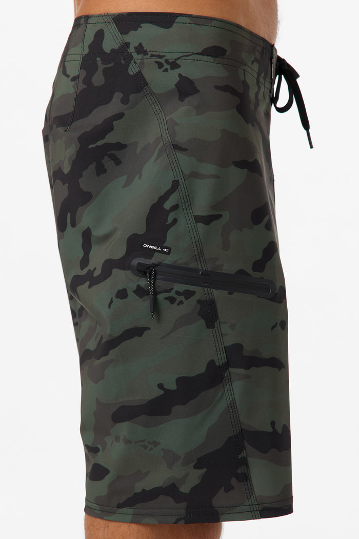 Hyperfreak Tech Hawaii 19" Boardshorts - Camo | O'Neill