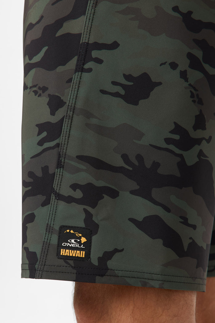 Hyperfreak Tech Hawaii 19" Boardshorts - Camo | O'Neill