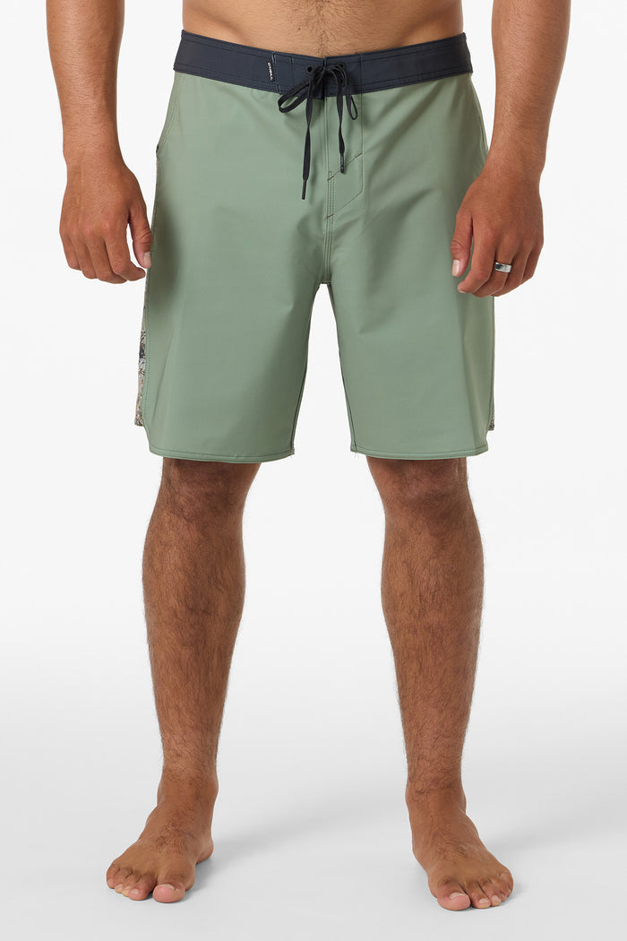 Hyperfreak Tech Panel 18" Boardshorts - Oil Green | O'Neill