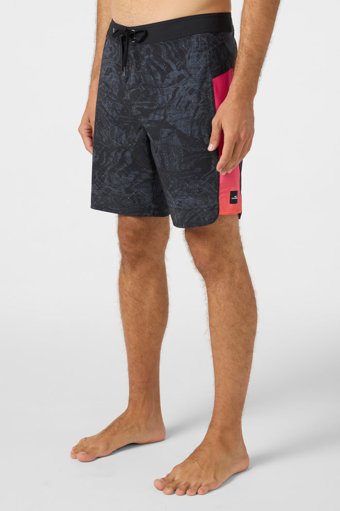 Hyperfreak Tech Panel 18" Boardshorts - Black | O'Neill