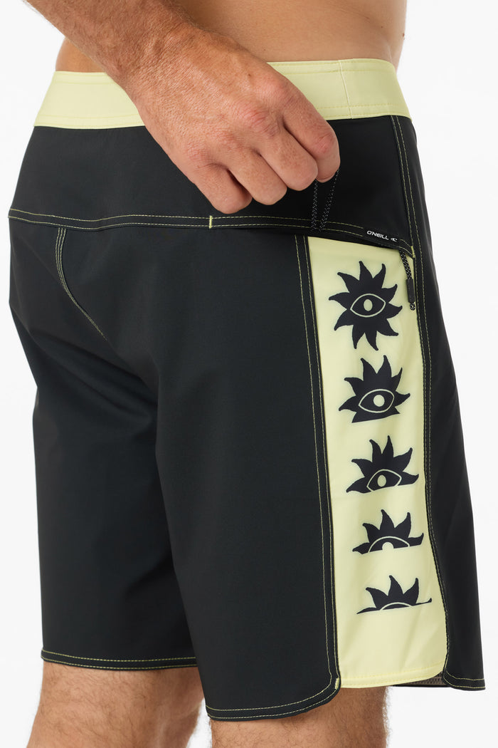 Hyperfreak Tech Panel 18" Boardshorts - Citron | O'Neill