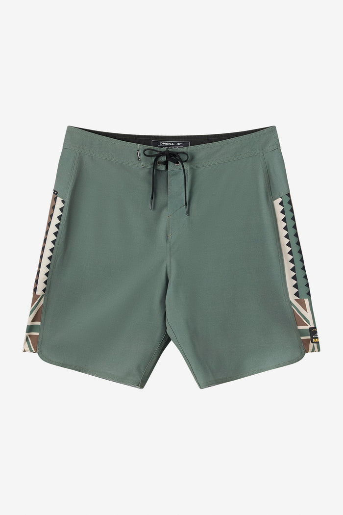 Hyperfreak Tech Panel Hawaii 19" Boardshorts - Drk Olive2 | O'Neill