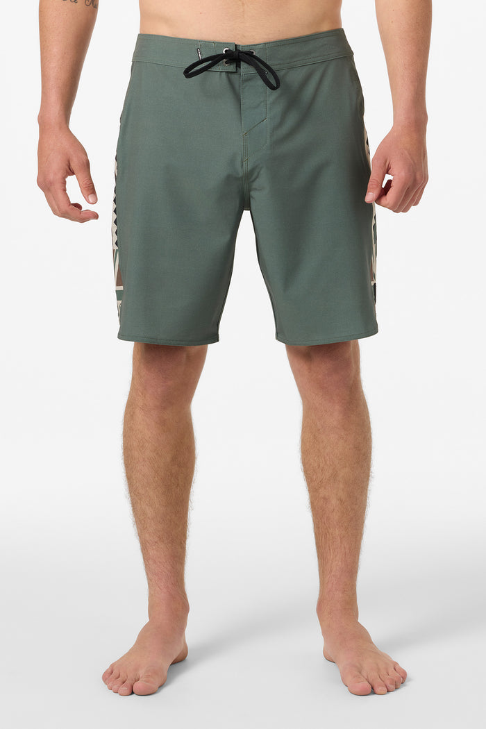 Hyperfreak Tech Panel Hawaii 19" Boardshorts - Drk Olive2 | O'Neill